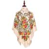 130*130cm Russian Floral Square Scarf