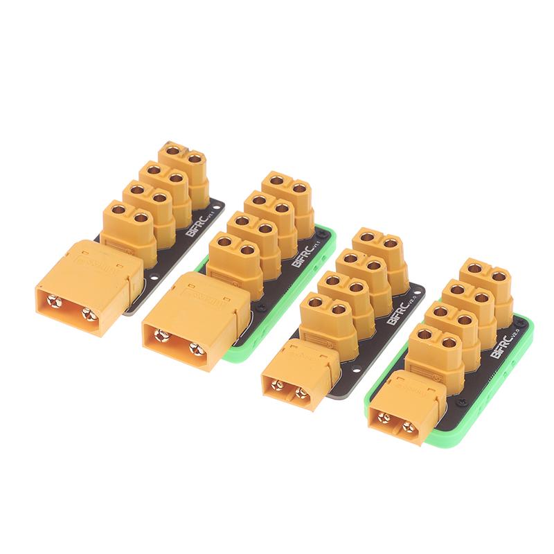 Xt60/Xt90 To 4 Channel Plug High Current Distribution Board Optional Base Shell For Robot Rc Boat Submarine Diy Parts