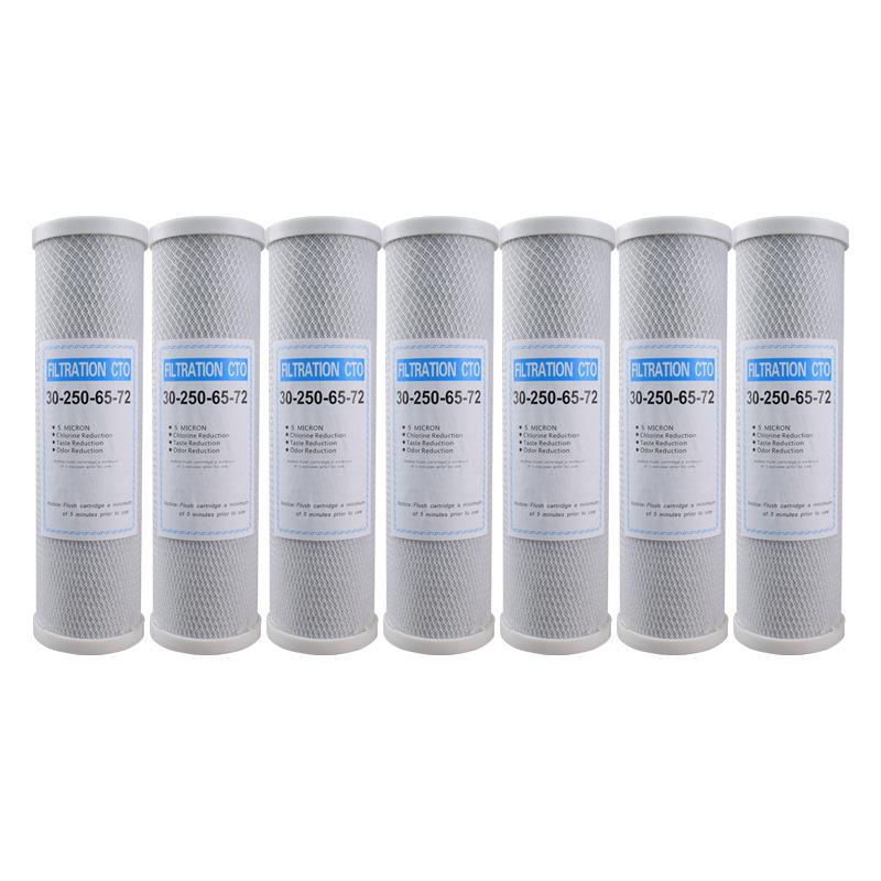 10-inch Ultrafiltration Reverse Osmosis Water Purifier Set: PP Cotton, UDF Activated Carbon, RO Membrane, T33 Filter.