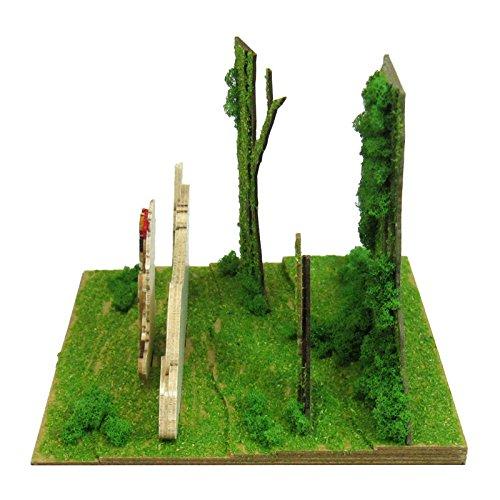 Sankei Набор для бумажного моделирования Studio Ghibli Mini Принцесса Мононоке Сан и Волк MP07-45