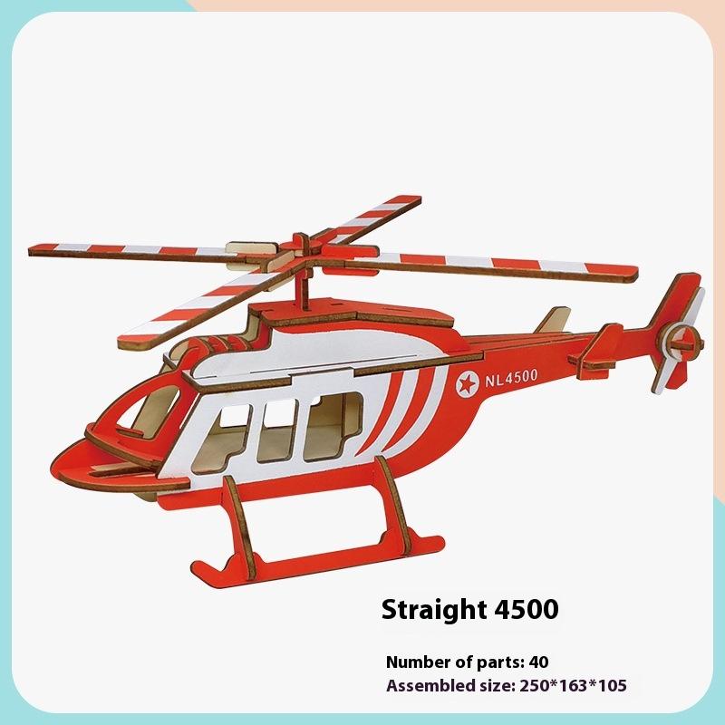 Моделирование Деревянная Игрушка Детская Самодельная Образовательная Сборка 3D Трехмерная Головоломка