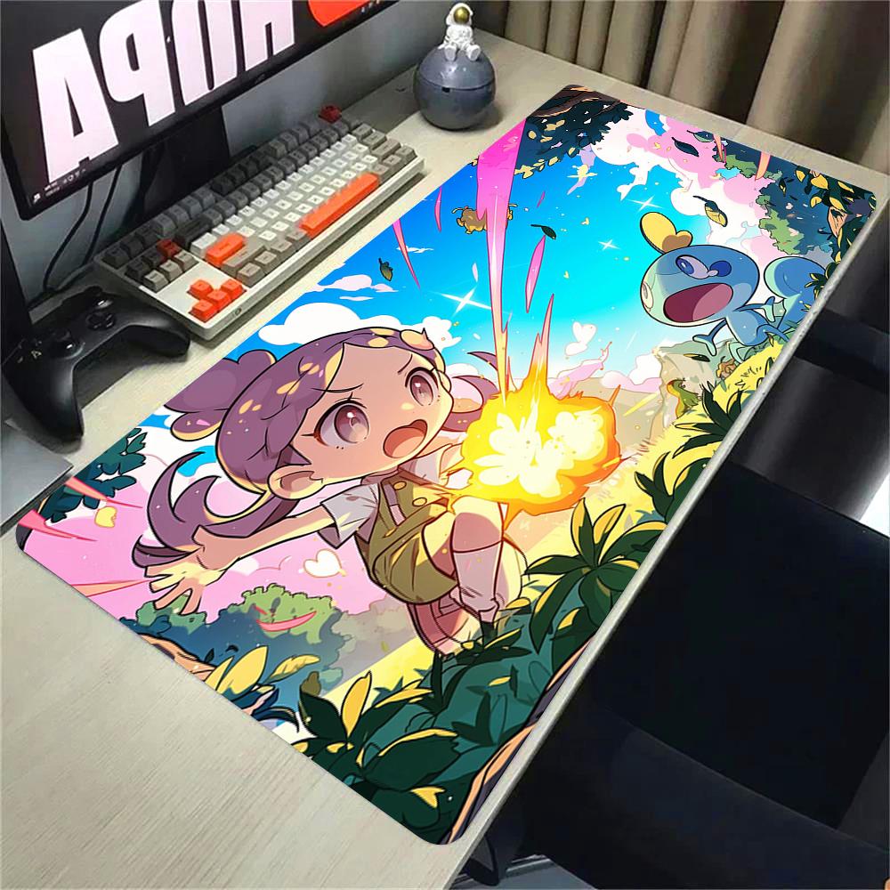 Gamer XXL Custom Mouse Mat P-pokemonS Cartoon Mouse Pad Desk Mat Table of Office Carpet Gamer Natural Rubber Mice Pad Mousepad