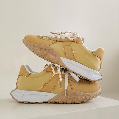 Новые женские весенние студенческие спортивные кроссовки для бега, повседневные туфли на платформе с увеличением высоты