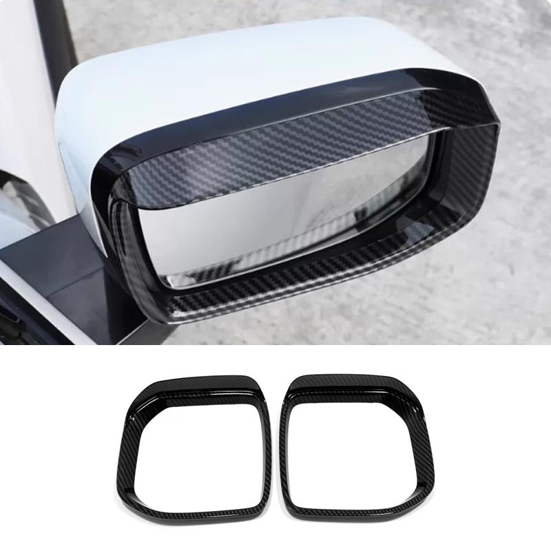 Для GMW Haval H3 2024 2025 ABS Хром черный Наружная крышка зеркала заднего вида Боковое зеркало Козырек от дождя Декоративные автомобильные аксессуары