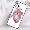 Anatomical Heart Anatomy Case For iPhone 14 16 15 Pro Max 11 12 13 Mini 7 8 Plus X XR XS MAX Soft Shockproof Cover