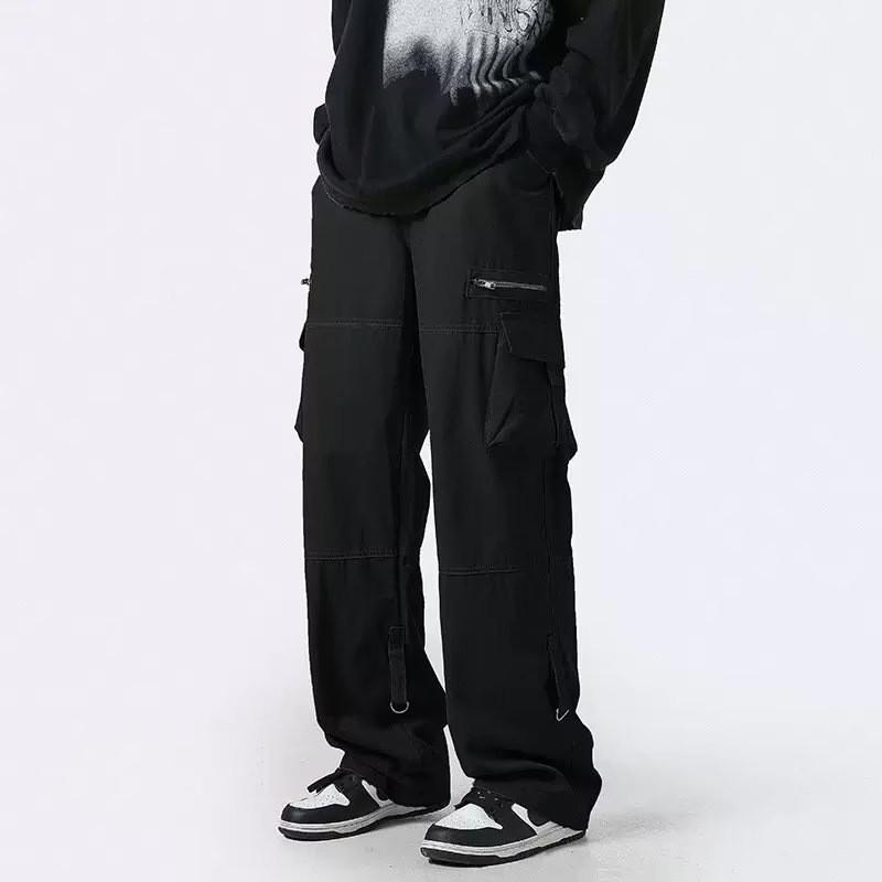 Port Authority Cargo Pants With Multiple Pockets For Casual Wear Men Spring Autumn