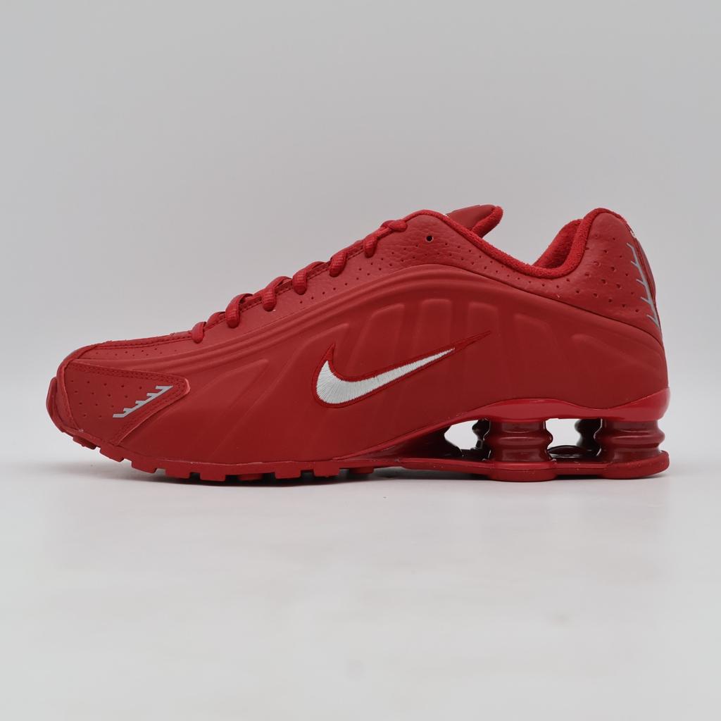 IQ0608-687 Nike Shox R4 Gym Red Metallic Silver (Мужской)