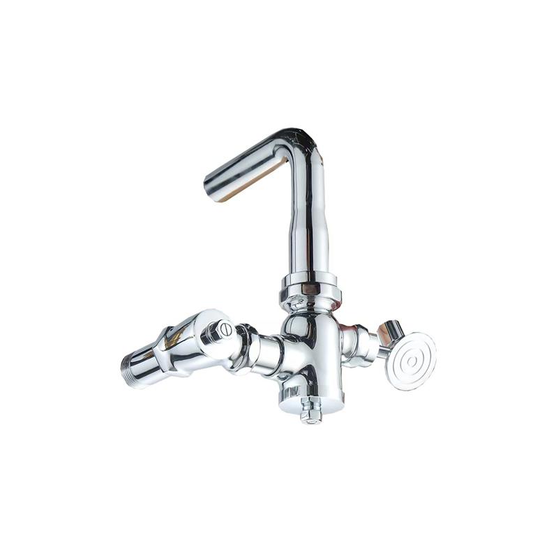 High Quality Eco-Friendly Water Saving Automatic Toilet Flush Valve Brass Pedal Type Wall-Mounted Hotel Use Professionally