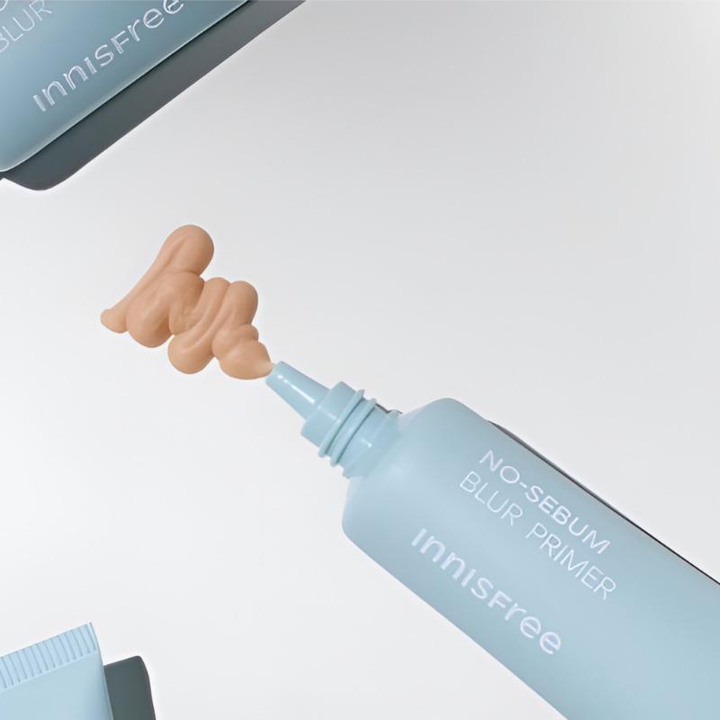 Innisfree No-Sebum Blur Primer 25ml-Oil Control Pore Blur Makeup Base for Smooth Matte Skin