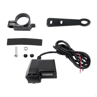 Мотоциклетное USB-зарядное устройство с вольтметром для телефона, GPS