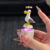 Creative Seagull Bird Keychain Luminous Sound Button Clicker Fidget Stress Relief Type-C Rechargeable Gift
