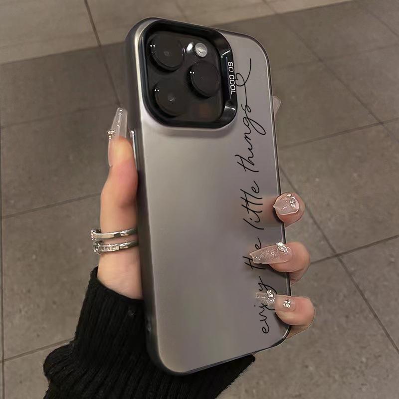 Phone Case For iPhone 16 15 14 Pro Max 13 12 Mini 11 Pro Max 7 8 Plus X XS SE2 English Sentence Graphic Printed Shockproof Cover