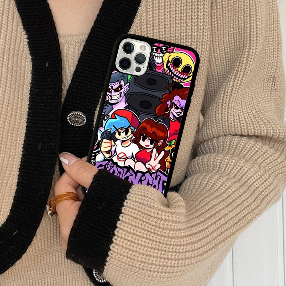 Игра F-Friday Night Funkin Для iPhone 17 Air 16 15 14 13 12 11 Pro Max Ударопрочный Задний Чехол для Телефона из ТПУ+ПК