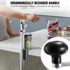 Commercial Can Opener, Heavy-Duty Manual Tabletop Cans Opener for Cans Up to 300 mm Height, Height-Adjustable Professional Can Openers Fixed with