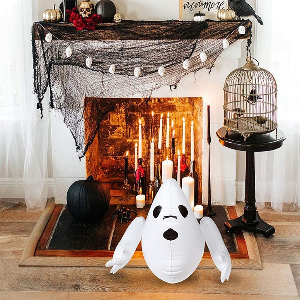 Хэллоуин Двор Бар Дом с привидениями Торговый центр Украшения Можно Повесить Очень Большой Толстый Надувной Призрак