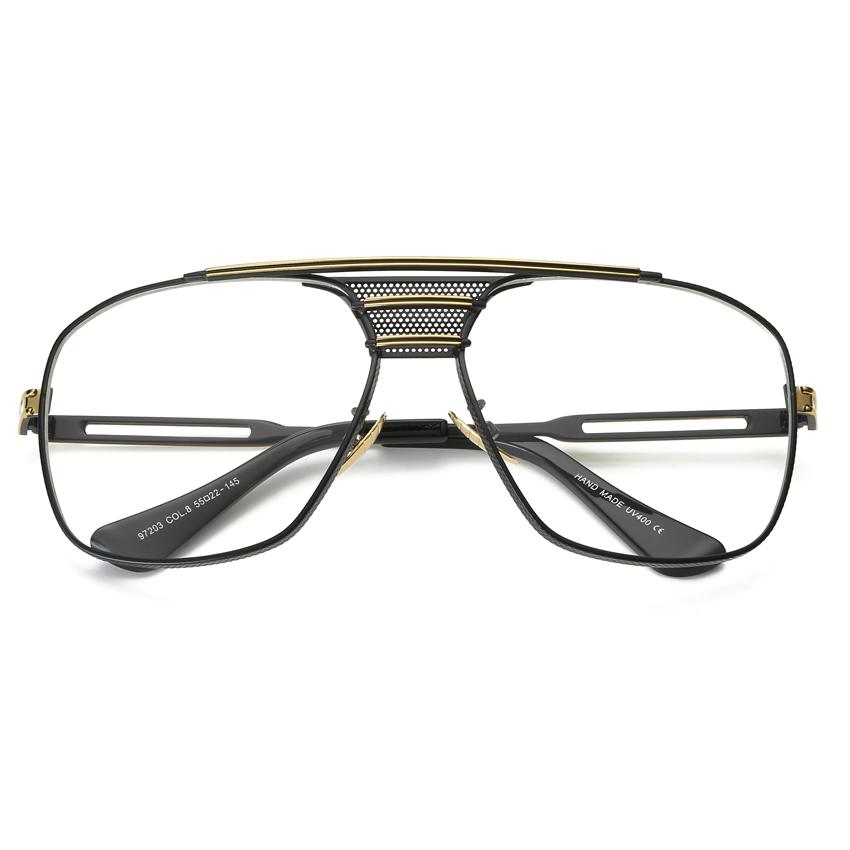 New Black Eye Glasses Frames for Men Women High Quality Big Gold Rimmed Glasses Men Frames