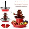 Multipurpose Chocolate Fountain Maker 3 Layer Electric Chocolate Fondue Fountain for Candy Melting And Cheese Dipping