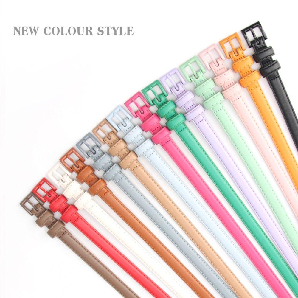 Простой тонкий пояс для брюк Y2K пояс для джинсов Новый женский пояс