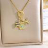Necklace European and American aircraft camera zircon light luxury temperament gorgeous accessories fashion versatile hot sale collarbone chain women
