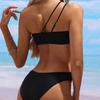 1011 new European and American sexy shoulder adjustable one-piece swimsuit women's swimsuit