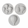 3PCS Multi-Cavity Hot Air Balloon Silicone Mold Chocolate Candy Mold  Resin Fondant Polymer Clay