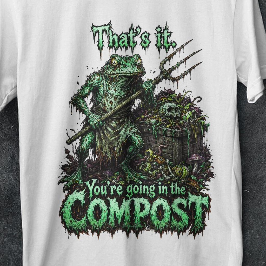 Funny Gardening Shirt, garden, I Compost Shirt, Frog Garde Shirt, the compost shirt, funny frog shirt, frog, sarcastic shirt, Gardening Tee