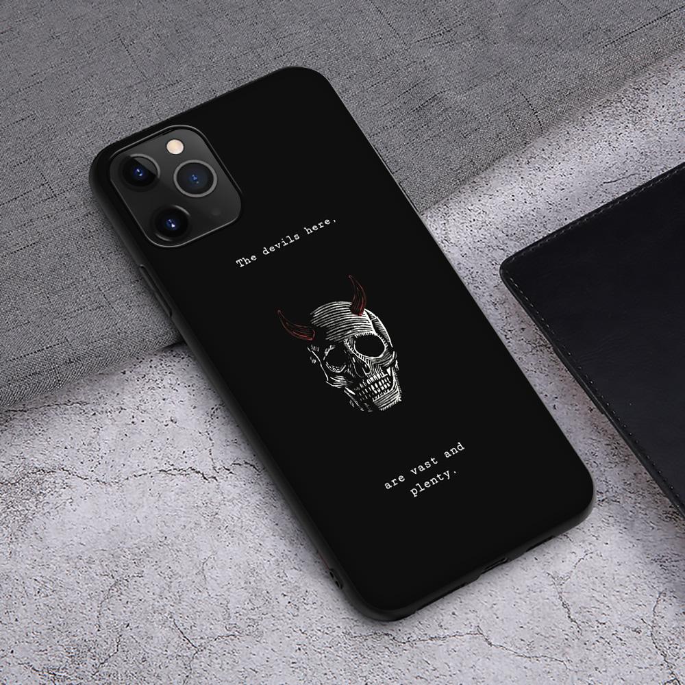 T53 Devil Satan Case for iPhone 13 12 Mini 11 Pro XS Max XR X 8 7 6 6S Plus 5 5S SE 2020