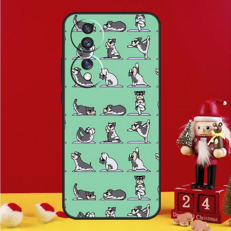 Cartoon Schnauzer Dog Case For Honor Magic 7 6 5 Pro V5 Honor X9c X9b X9a X8a X8b X7a 50 70 90 200 400 Lite Cover