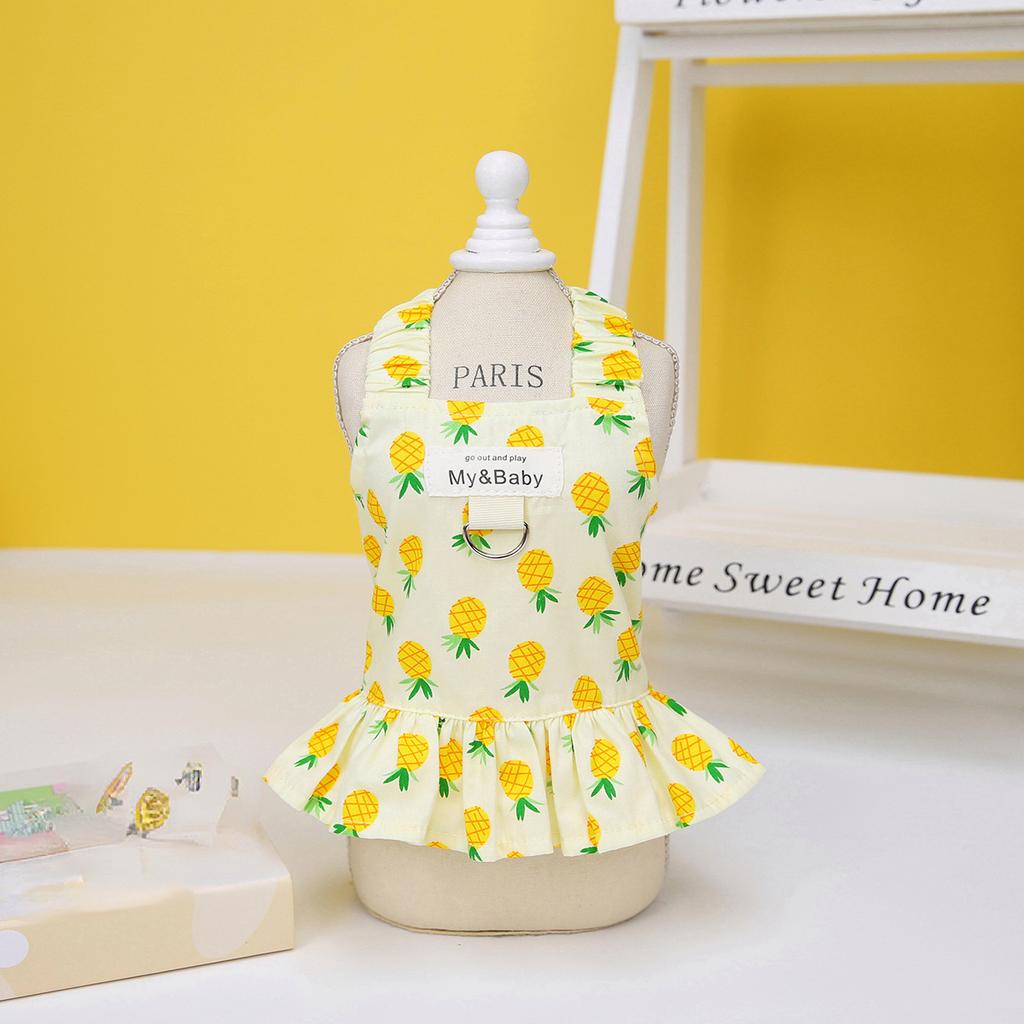 Весна/лето 2023 Одежда для домашних животных Юбка для собак Teddy Schnauzer Маленькая юбка с фруктами для собак (исключая веревку) одежда для домашних животных, одежда для кошек