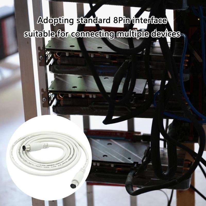 8-контактный кабель DIN 8-контактный удлинитель 8-контактный DIN штекер-штекер удлинительный кабель для стереосистем аудиооборудование 150 см