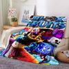 Blox Fruits Theme Printed Blanket - Perfect for Couch, Bed, Travel & Outdoor Use | Machine Washable, Cozy & Durable.