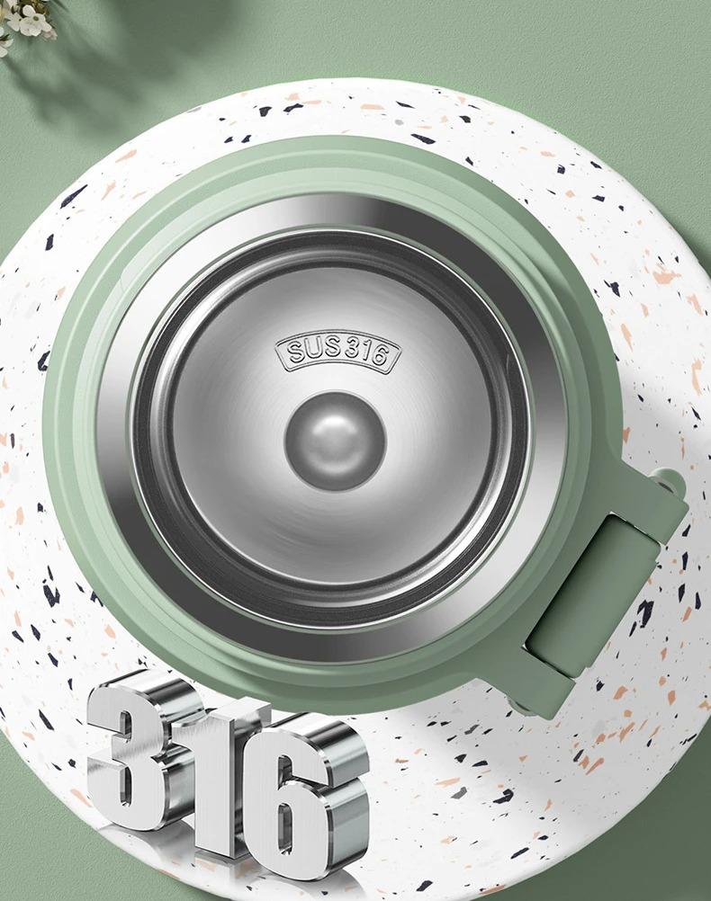 600 мл Термобутылка из нержавеющей стали Сохраняет холод и тепло Термокружка для кофе Кафе Герметичная Дорожная бутылка-термос для чая