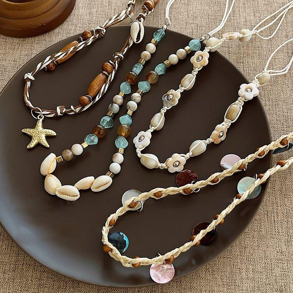 Shell Beads Headband Bohemian Waist Chain Fashion Braided Belts Headband Accessories