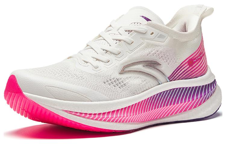 Men's Sneakers Anta Cushioning Abrasion Resistant Breathable Low top Full Length Carbon Plate Running Shoes