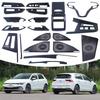 Glass Switch Interior Door Bowl & Steering Wheel Cover for 2019-2022 Volkswagen Golf 8