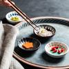 Japan Retro Ceramic Seasoning Plate Home Snack Plate Hotel Restaurant Hot Pot Sauce Dish Flavor Dish Kitchen Supplies Tableware