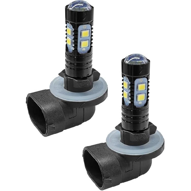 2PCS Bright 50W 881 LED Fog Light Bulbs, High-Power 6000K 881, 889, 862, 886, 894, 896, 898 LED DRL Daytime Running Lights, Xenon Cool White