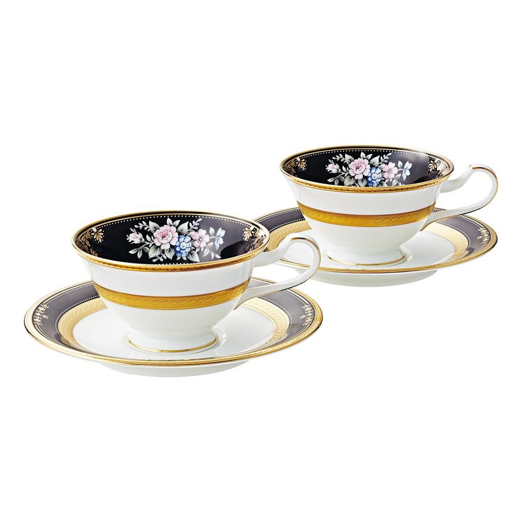 Noritake Cup Saucer 220cc Evening Majesty 2 Bone China & (Pair Set) (Coffee Tea) P59587/4818-1
