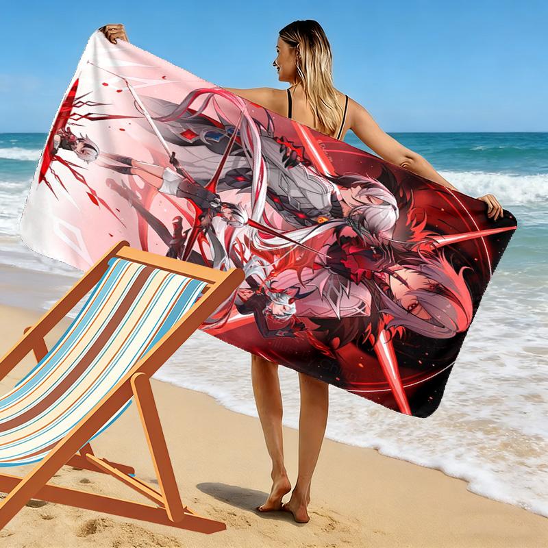 Arlecchino 2D Flat Print Beach Towel, Large Soft Quick Dry Towel for Beach Camping Swimming.MSTJ0918023