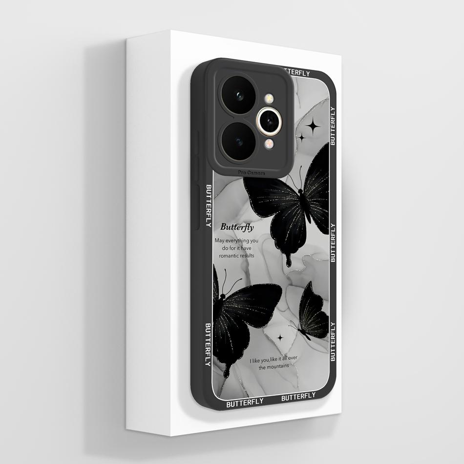 For Realme 15 Pro 5G Phone Case Pretty Flowers Patterns Soft Liquid Silicone Full Coverage Cover For Realme15 Shockproof Bumper