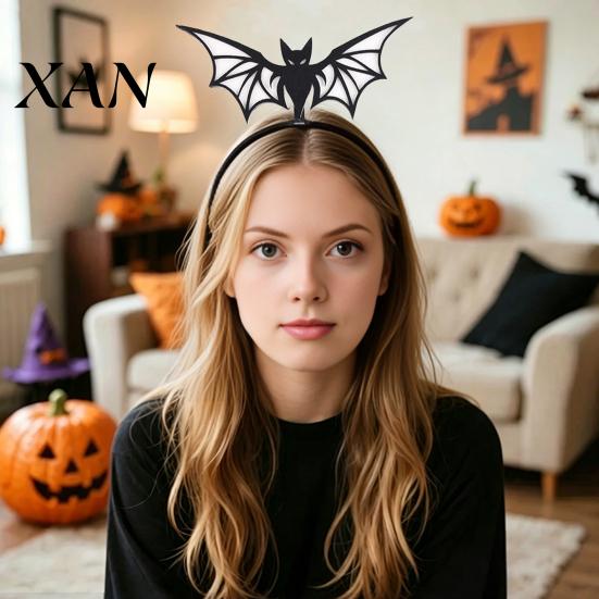 Witch Costume Accessories Halloween Bat Headband, Felt Glitter Hairband Photo Booth Props for Costume, Festival Masquerade Party Prop Headband Adults
