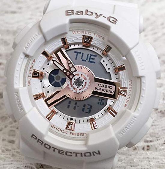 Casio Парные часы в аутентичном наборе из 2 корпусов G-SHOCK, G-Shock и Baby-G, (GA-110-1BJF & BA-110RG-7AJF)