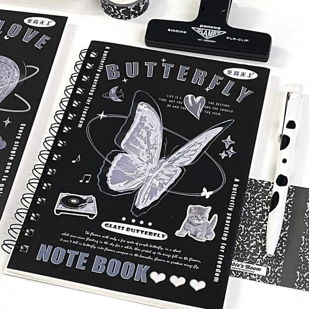 Блокнот А5 на 50 листов Y2K Винтажный блокнот в американском стиле на спирали Офисные аксессуары