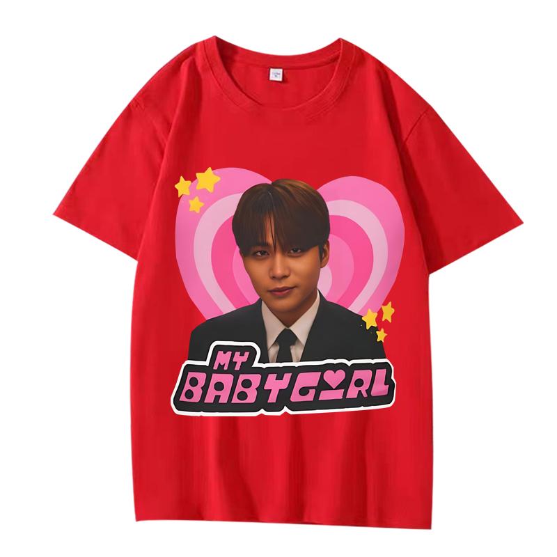 Ateez Jongho Crazy Form Smirk Y2k Babygirl T Shirt men women Oversized Cotton Hot sale short sleeve Summer TOP Unisex tops