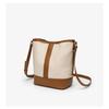 IELGY Ladies Bucket Bag Retro Fashion Simple Korean Version All-Match Stitching Messenger Bag
