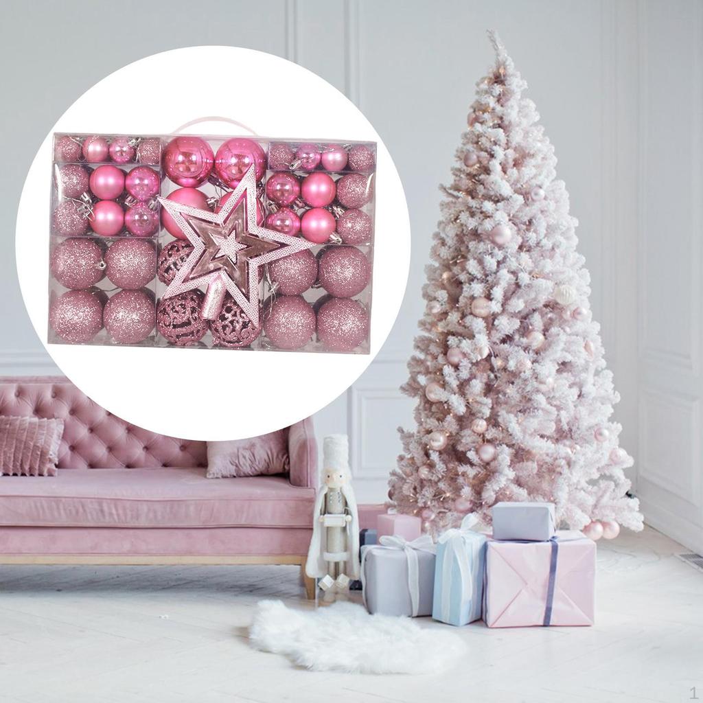 101 шт. Рождественские шары, украшения для елки, звездочки, самодельные безделушки, подвесные шары для ресторанов и фестивалей