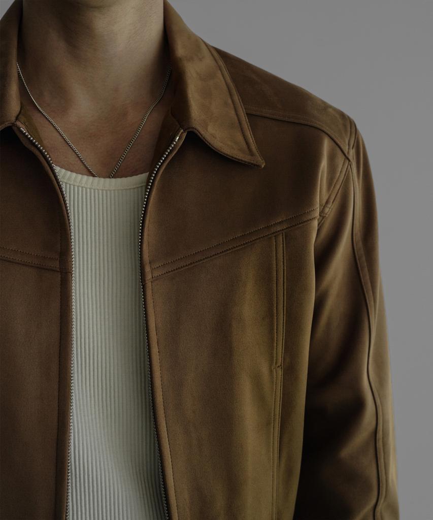 Bowlow Product Crop Suede Panel Jacket [Camel]