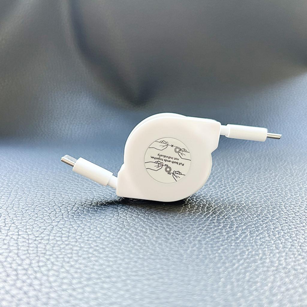 Выдвижной кабель для передачи данных PD 60 Вт USB C на USB C, шнур для быстрой зарядки ноутбука для телефонных переключателей типа C, планшетов