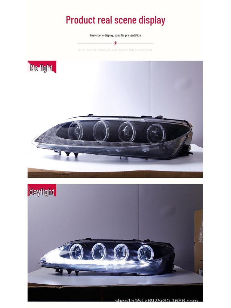 Mazda 6 Angel Eye LED Xenon Headlight Assembly with Daytime Running Lights