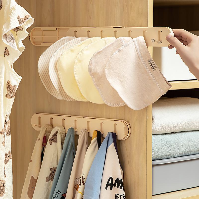 Home Pull-out Hooks Retractable Hidden Closet Door Hooks Multifunctional No-punch Multi-purpose Hooks